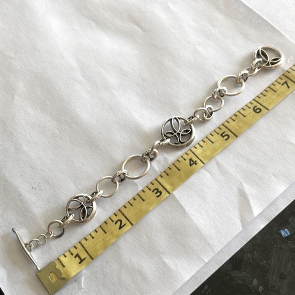 [Ann King] Vintage Sterling Silver Toggle Bracelet - Picture 4 of 4